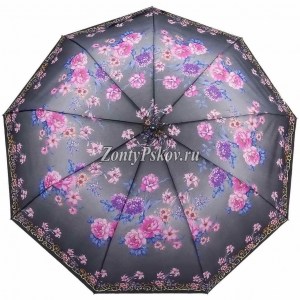Красивый зонт с цветами Lantana полуавтомат арт.689